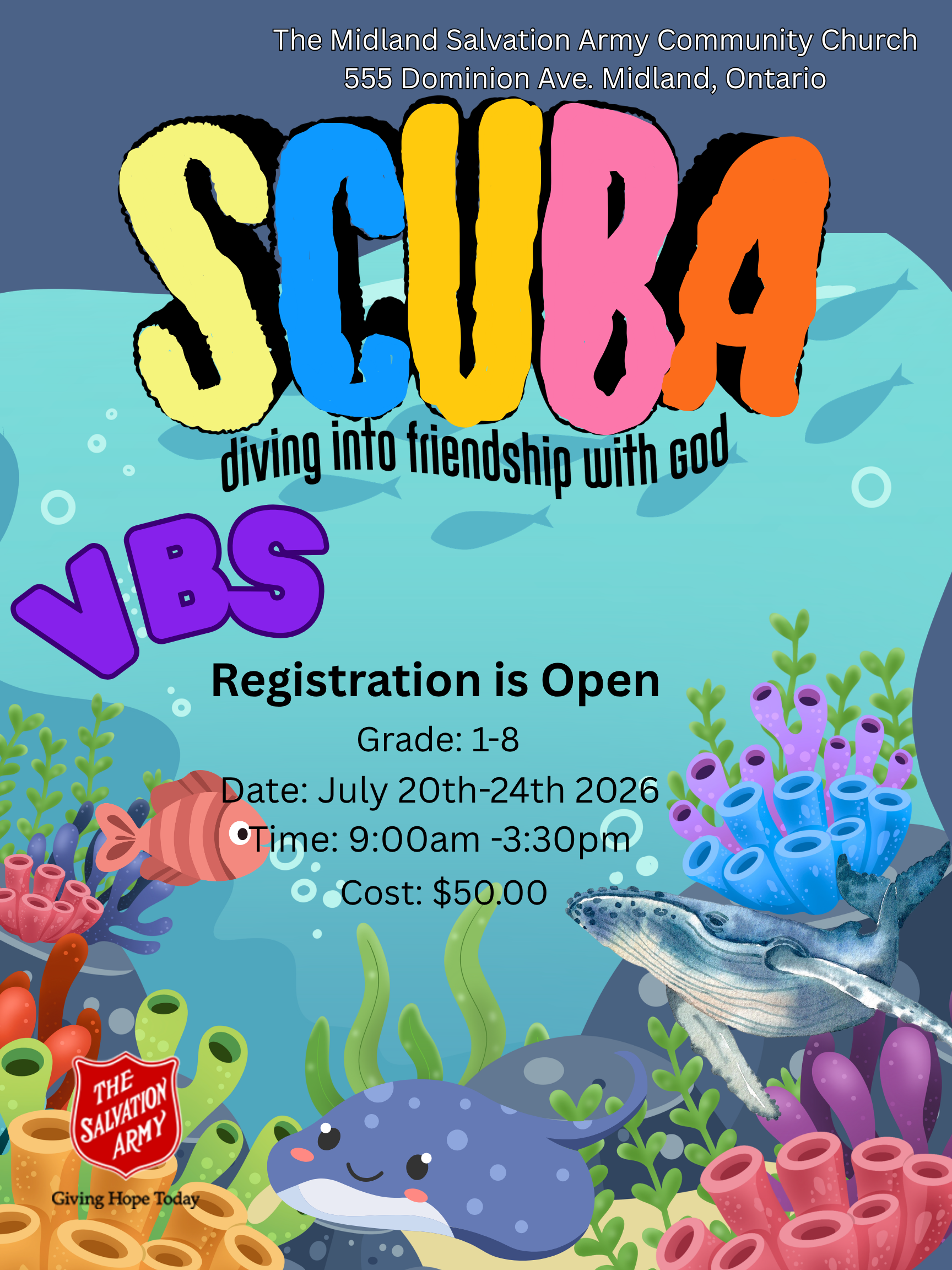 Scuba vacation poster